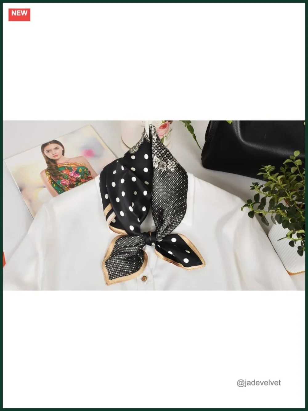 100% Mulberry Silk Neck Scarf 21